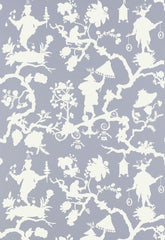 FSchumacher Wallpaper 5005152 Shantung Silhouette Print Wisteria