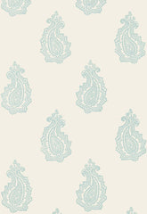 FSchumacher Wallpaper 5005302 Madras Paisley Water Blue