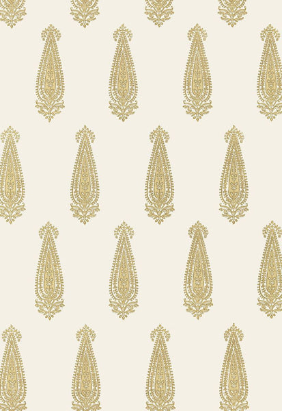 FSchumacher Wallpaper 5005332 Katara Paisley Straw