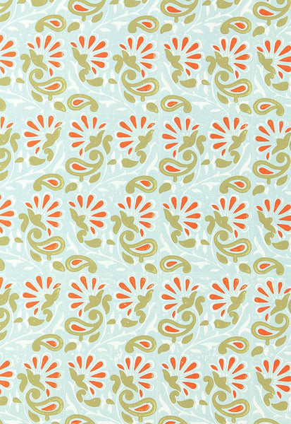 FSchumacher Wallpaper 5005342 Rampura Water Blue