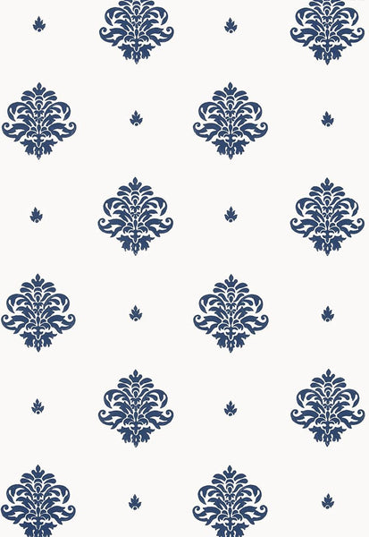 FSchumacher Wallpaper 5005351 Mayla Damask Navy