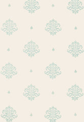 FSchumacher Wallpaper 5005352 Mayla Damask Water Blue
