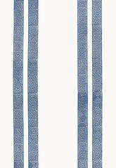 FSchumacher Wallpaper 5005361 Greek Key Stripe Navy