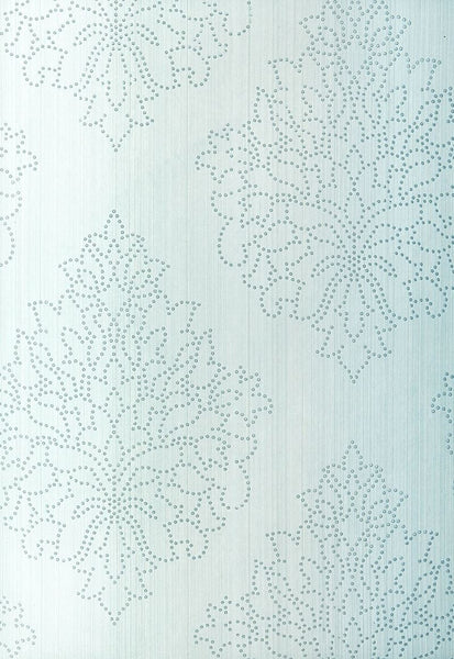 FSchumacher Wallpaper 5005661 Beaded Damask Sky