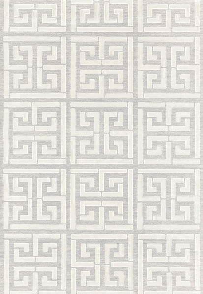 FSchumacher Wallpaper 5005690 Greek Key Sisal Silver