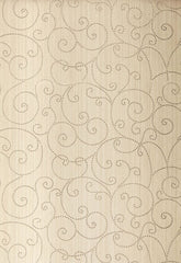 FSchumacher Wallpaper 5005720 Beaded Scroll Aged Silver