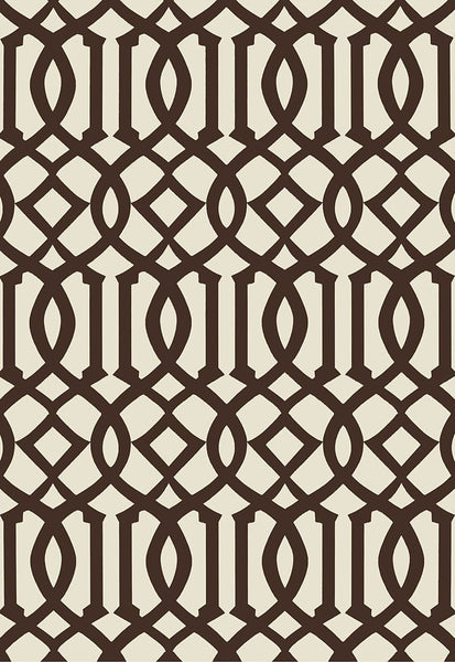 FSchumacher Wallpaper 5005803 Imperial Trellis II Java, Cream