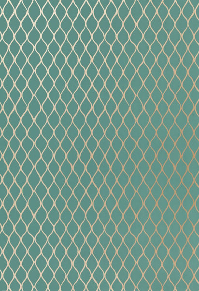 FSchumacher Wallpaper 5005911 Valencia Turquoise