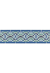 FSchumacher Wallpaper 5006020 Darro Mosaic Border Aegean