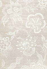 FSchumacher Wallpaper 5006090 Hothouse Flowers Sisal Fog &amp; Chalk
