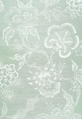 FSchumacher Wallpaper 5006092 Hothouse Flowers Sisal Seaglass &amp; Chalk