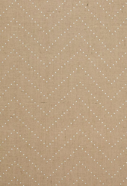 FSchumacher Wallpaper 5006280 Colton Chevron Natural, Silver