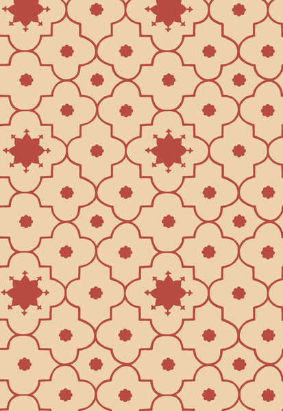 FSchumacher Wallpaper 5006622 Taj Trellis Pomegranate