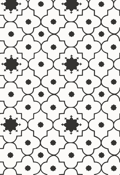 FSchumacher Wallpaper 5006623 Taj Trellis Noir