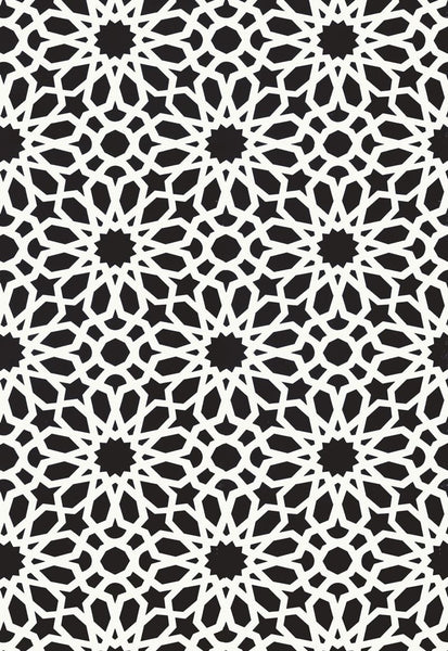 FSchumacher Wallpaper 5006642 Agadir Screen Noir