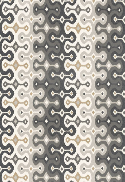 FSchumacher Wallpaper 5006650 Darya Ikat Sidewall Stone