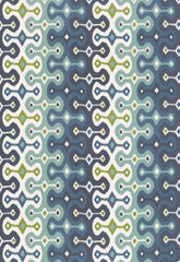 FSchumacher Wallpaper 5006652 Darya Ikat Sidewall Sky