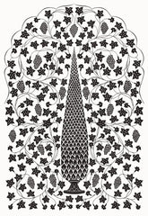 FSchumacher Wallpaper 5006690 Mughal Panel Noir