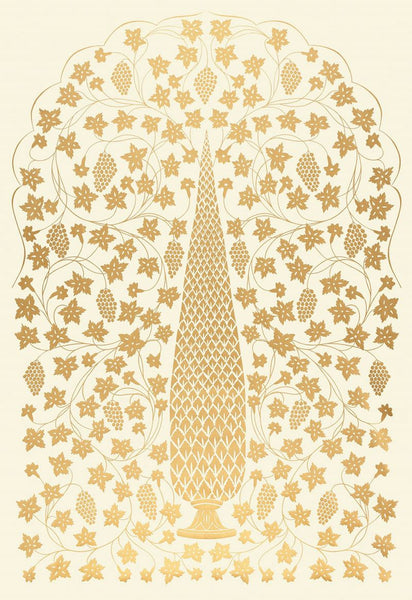 FSchumacher Wallpaper 5006691 Mughal Panel Burnished Gilt