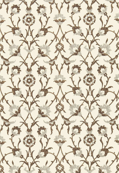 FSchumacher Wallpaper 5006701 SULTAN'S Trellis Sepia