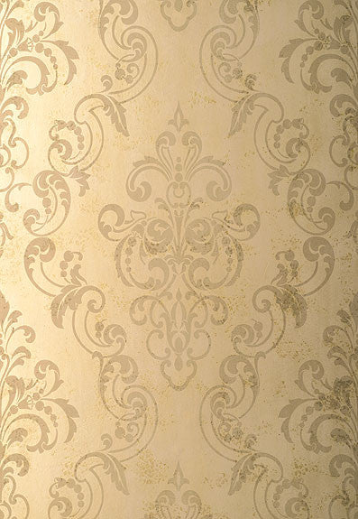 FSchumacher Wallpaper 529123 Giovan Damask Taupe