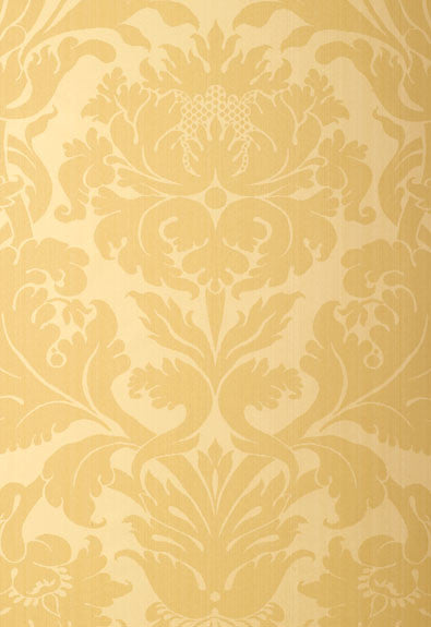 FSchumacher Wallpaper 529191 Fiorella Damask Yellow