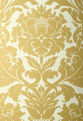 FSchumacher Wallpaper 529192 Fiorella Damask Patina