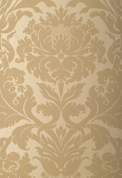 FSchumacher Wallpaper 529193 Fiorella Damask Oatmeal
