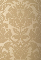 FSchumacher Wallpaper 529193 Fiorella Damask Oatmeal