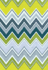 FSchumacher Fabric 54790 Zenyatta Mondatta Peacock