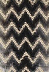 FSchumacher Fabric 54860 Shock Wave Platinum &amp; Jet