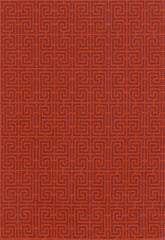 FSchumacher Fabric 54951 Chinois Fret Oxblood, Lacquer