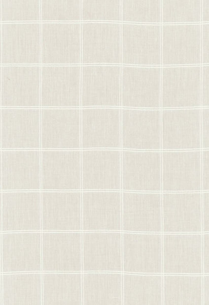 FSchumacher Fabric 55780 Vivianne Sheer Check Cream