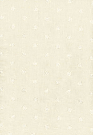 FSchumacher Fabric 55850 Olivia Sheer Embroidery Eggshell
