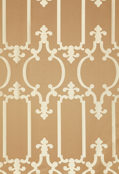 FSchumacher Fabric 55862 Ornamental Silk Taupe