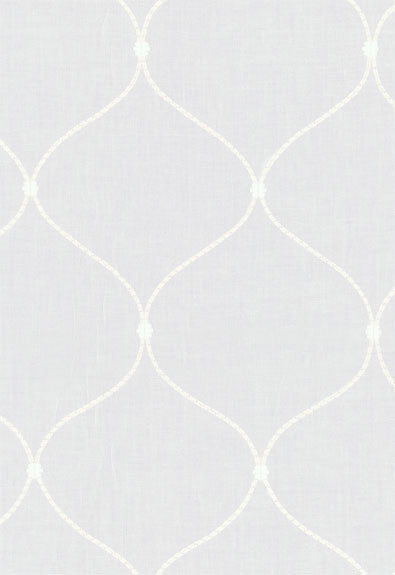 FSchumacher Fabric 56001 Celena Sheer Embroidery Pearl