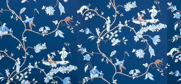 Stroheim Wallpaper 6023401 1091E Cathay Pastora S0550 Indigo