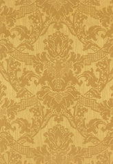 FSchumacher Fabric 60084 Grove Park Damask Hickory