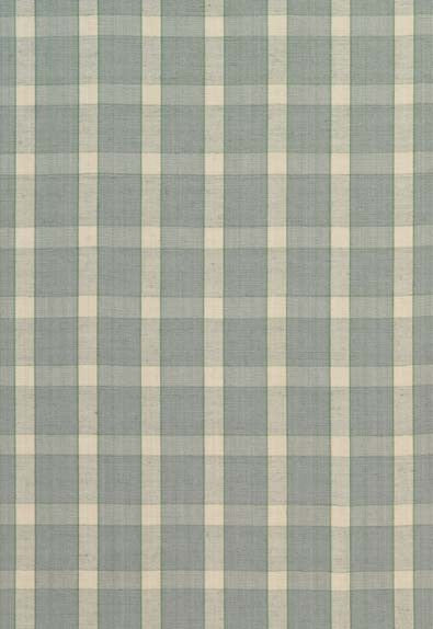 FSchumacher Fabric 60123 Portsmith Check ROBIN'S Egg