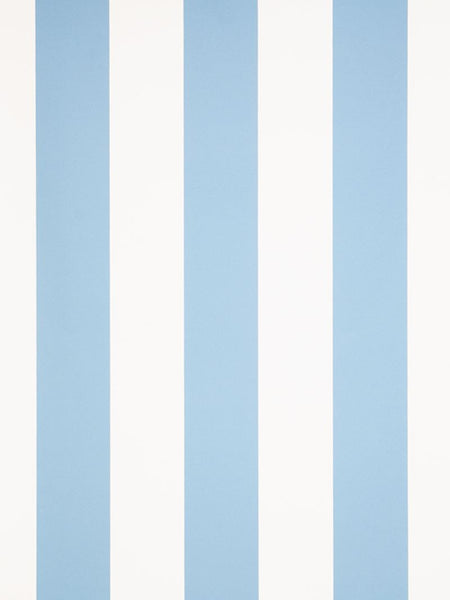 Stroheim Wallpaper 6021001 1078E Marwick Stripe S0510 Sky Blue