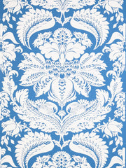 Stroheim Wallpaper 6022701 1087E Selenio Damask S0510 Sky Blue