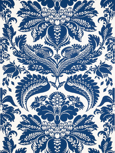 Stroheim Wallpaper 6022702 1087E Selenio Damask S0515 Periwinkle
