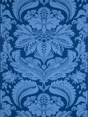 Stroheim Wallpaper 6022703 1087E Selenio Damask S0530 Cobalt