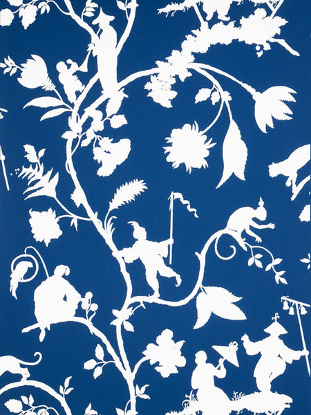 Stroheim Wallpaper 6023301 1090E Cathay Pastora S0510 Blue White