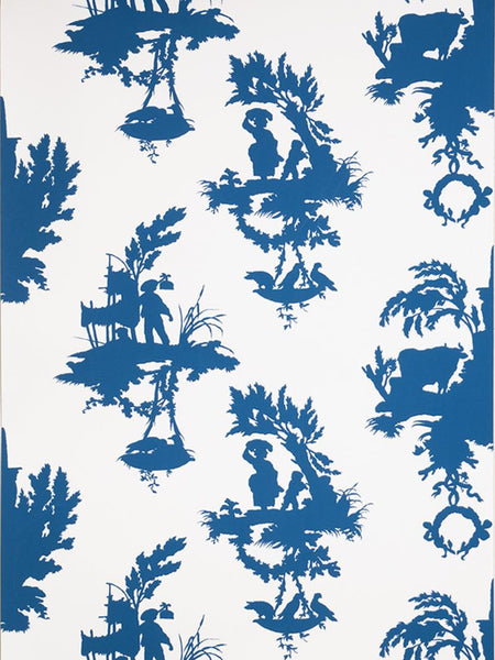 Stroheim Wallpaper 6023701 1093E Pastoral Symph S0510 French Blue