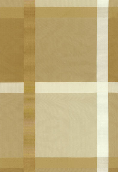 FSchumacher Fabric 61130 Surat Silk Plaid Champagne