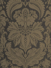 Stroheim Wallpaper 6151002 Wethers Nonwoven Charcoal