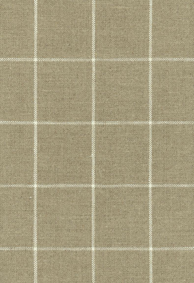 FSchumacher Fabric 62110 Glenariff Linen Check Natural