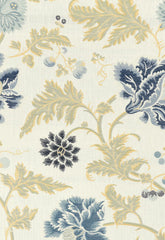 FSchumacher Fabric 62193 Lampasso Flori Delft