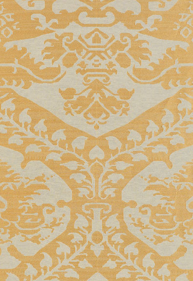FSchumacher Fabric 62520 Tamerlane Damask Patina